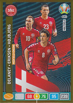 Delaney Eriksen Hojbjerg Denmark Panini UEFA EURO 2020 MULTIPLE - Midfield Engine #440